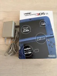 Newニンテンドー3DS LL メタリックブルー　箱・充電器付　説明書保証書類付