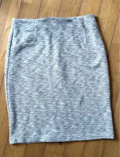 美品 GU レディース タイト スウェット生地 スカート S グレー スウェット