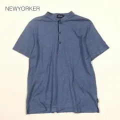 ニューヨーカー バンドカラーTシャツ 半袖 大きいサイズ 綿100 カジュアルのサムネイル