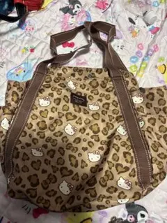 最終値下げ サンリオ　ハローキティ　ヒョウ柄トートバッグ