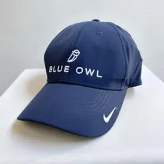 Nike BLUE OWL ネイビーキャップ　企業ロゴ　ナイキ