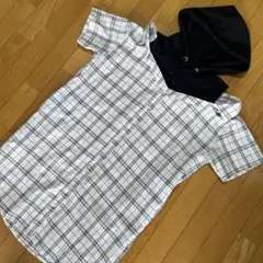 ラブトキシック　チェック柄フード付きワンピース 160