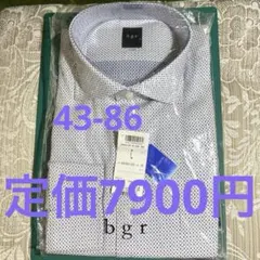 【新品】 bgr レナウン 柄　43-86イージーケア　綿100%