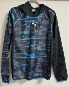 PUMA ピステ・ウィンドブレーカー Mサイズ ブラック/ブルー