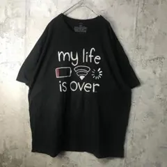 B1283古着　Tシャツ 黒　90s Y2K