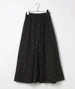 【超美品】BAYFLOW ドット刺繍フレアスカート ロングスカート