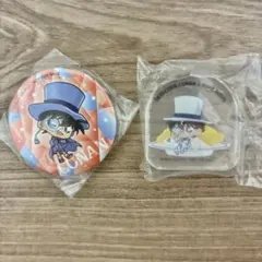 名探偵コナン コナン缶バッジ 怪盗キッド アクリルマスコット ビッくらポン