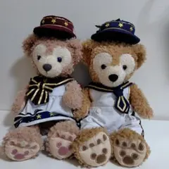 東京ディズニーリゾート ダッフィー&シェリーメイぬいぐるみ 水兵洋服付き