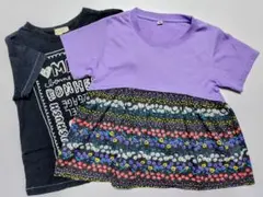 HusHushTシャツ チュニック ２枚セット 120サイズ