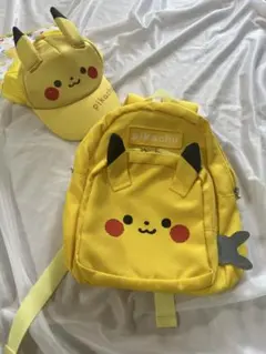 モンポケ　ピカチュウ　リュック　帽子　キャップ　セット　まとめ売り