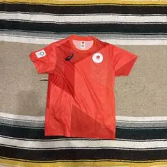 ASICS 日本代表 オリンピック Tシャツ 赤