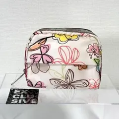 【タグ付き】レスポートサック　ハワイ　ポーチ　ティッシュケース付き　ピンク　花柄