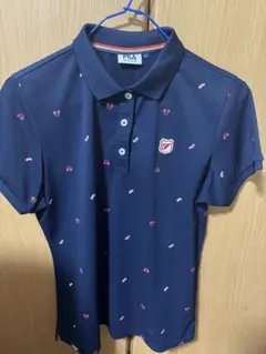 FILA ゴルフポロシャツ L ネイビーレディースのサムネイル