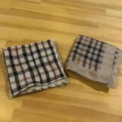 DAKS チェック柄ハンカチ 2枚セット