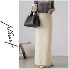 NEUNA♡ スリット入りラメニットスカートのサムネイル
