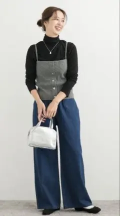 URBAN RESEARCH DOORS リブ編み ビスチェ