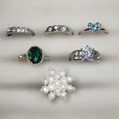 10〜14号 ビンテージリング 6点まとめ売り