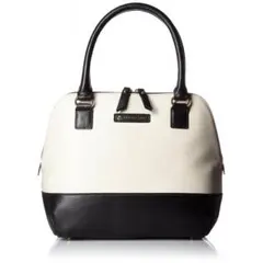 プライベートレーベル ACE製 バイカラー ハンドバッグ 本革 レザー