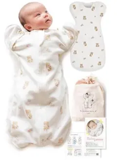 【新品未使用】スワドル　コペルタ　くまとおもちゃ　Sサイズ