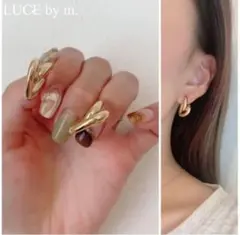 813 ゴールド ハート ニュアンス お洒落 シンプル