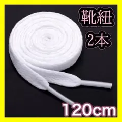 靴紐 白 120センチ スニーカー NIKE VANS adidas 平紐