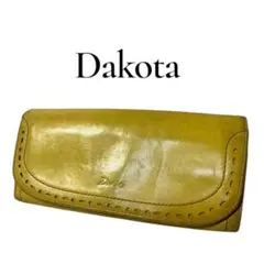Dakota ダコタ牛革かぶせ長財布 アペーゴシリーズ ライトグリーン(黄緑系)