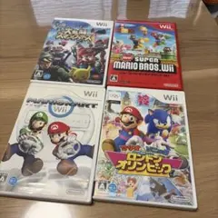 Wiiソフト 4本セット 大乱闘スマッシュブラザーズX 他