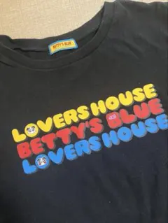 BETTY'S BLUE とラヴァーズハウス 黒のTシャツ サイズF y2kのサムネイル