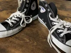 コンバース ブラック ハイカット スニーカー25.5㌢