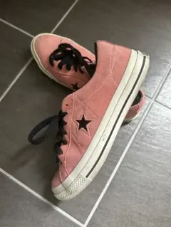 CONVERSE ONE STAR スエード ダスティピンク 訳あり24.5新品 - メルカリ