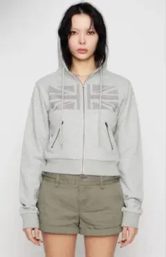【本日限りで出品終了】LAGUA GEM UNION JACK フーディ　グレーのサムネイル