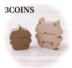 新品未使用　3coins スリコ　節分　可愛い　鬼のオブジェ　MDF