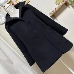 美品　スピック＆スパン　ノーブル　ハーフコート　黒系　ウール100% 日本製