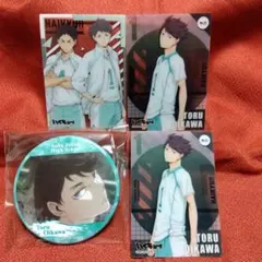 ハイキュー　及川徹　缶バッジ　カード