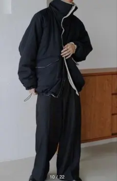 epnok ハイネックリバーシブルブルゾン