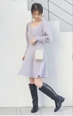 ノエラ　パフスリーブ　ワンピース