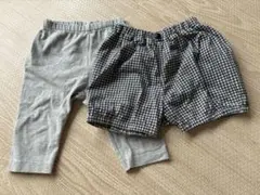UNIQLO ベビー レギンススパッツズボン、短パン　90サイズ ２枚