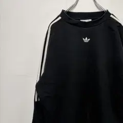 adidas アディダス スウェット トレーナー 刺繍ロゴ 古着