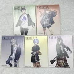 RADIO EVA　オリジナルステッカー　全5種コンプセット　エヴァンゲリオン