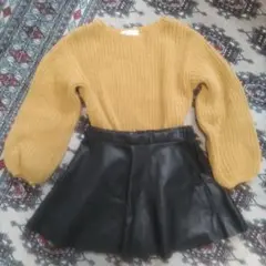 エイチアンドエム　ニット＆スカートセット