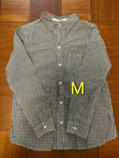 レディースチェック柄長袖シャツ 長袖ブラウス M ギンガムチェック