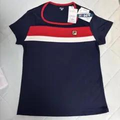 【新品】FILA テニスウェア Tシャツ VL2759 ネイビー Sサイズのサムネイル