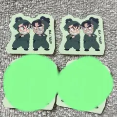 忍たま乱太郎 軍師 体験展 忍務振り返りの段　フレークシール　犬猿　２枚セット