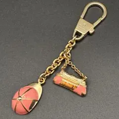 希少✨GUCCI チャーム バッグ キャップ ピンク ヴィンテージ キーホルダー