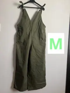 ナイスクラップ　カーキ サロペット オーバーオール　m オールインワン