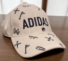 adidas ゴルフ キャップ ホワイト 総柄