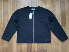 UNITED ARROWS ノーカラージャケット　ブラックのサムネイル