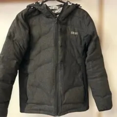 アスレタ　BomBR フード付きグレー ダウンジャケット