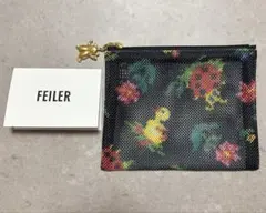 FEILER メッシュポーチ ブラック