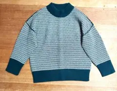 ⭐本日までセール⭐LOGOS DAYS　ニットセーター　緑&白　M　即購入OK